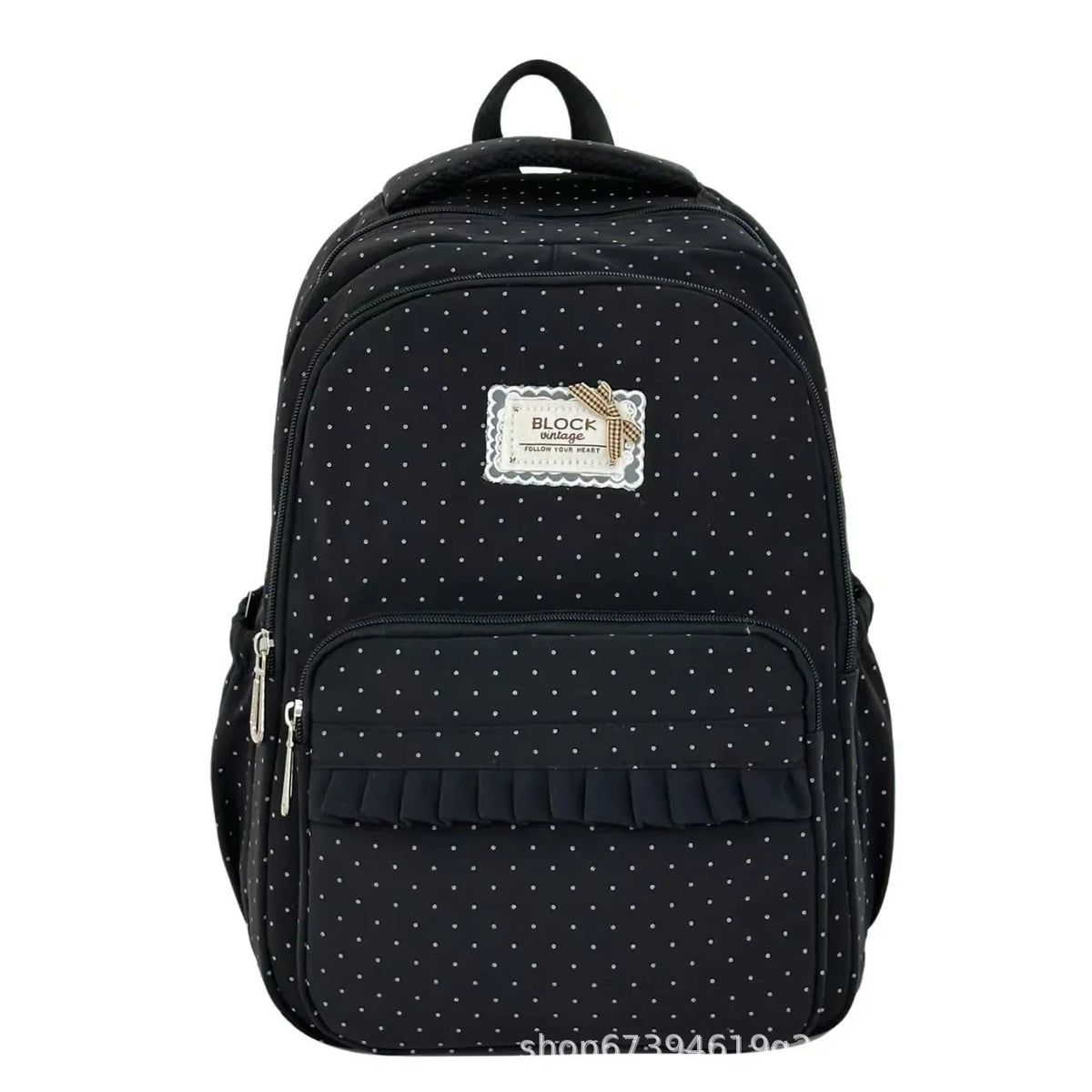 Backpack | Polka Dot Ruffle & Padded Straps