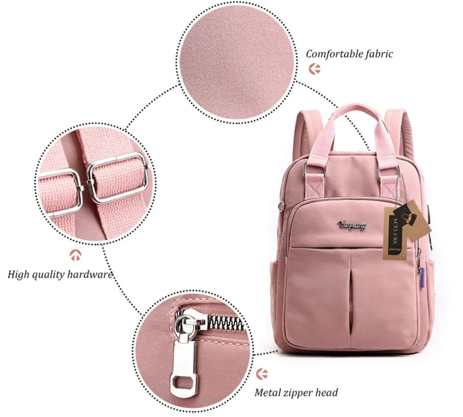 Backpack | USB Charging & Anti-Theft | Water-Resistant Nylon