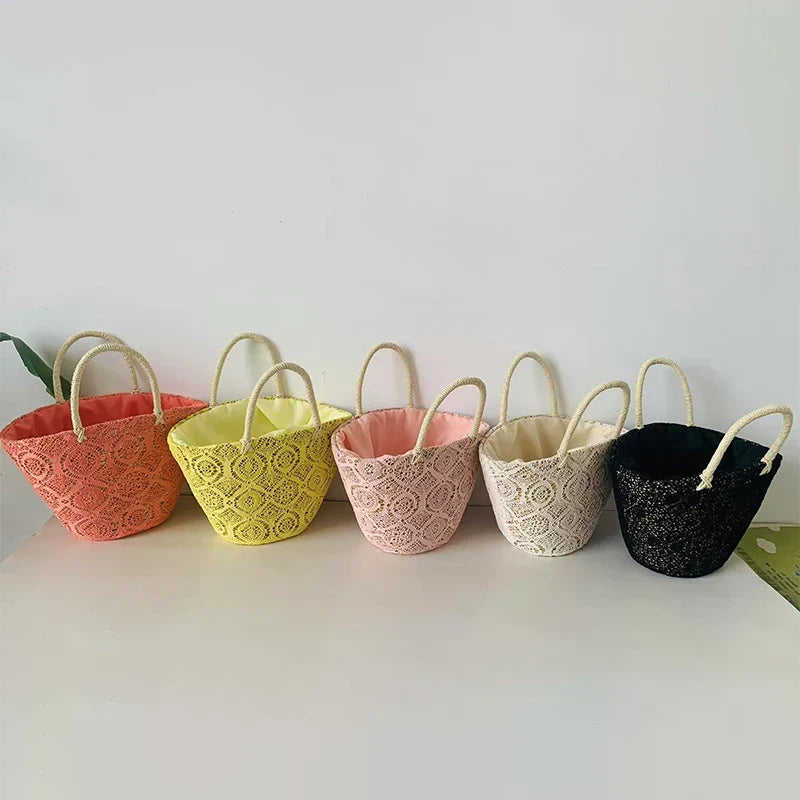 Basket Bag | Woven Design & Cotton-Lined Interior