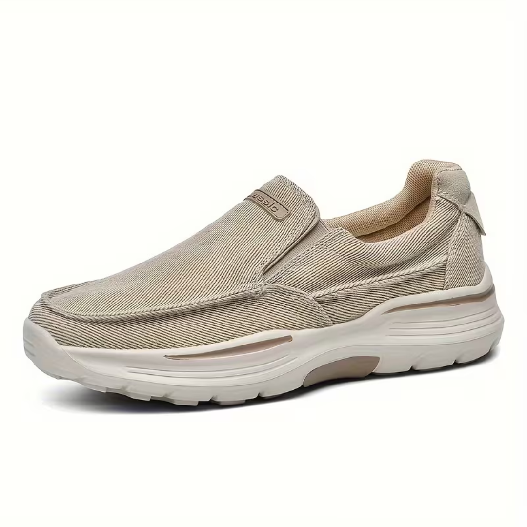 Men's Slip-On Trainers | Textured Knit Chunky Sole