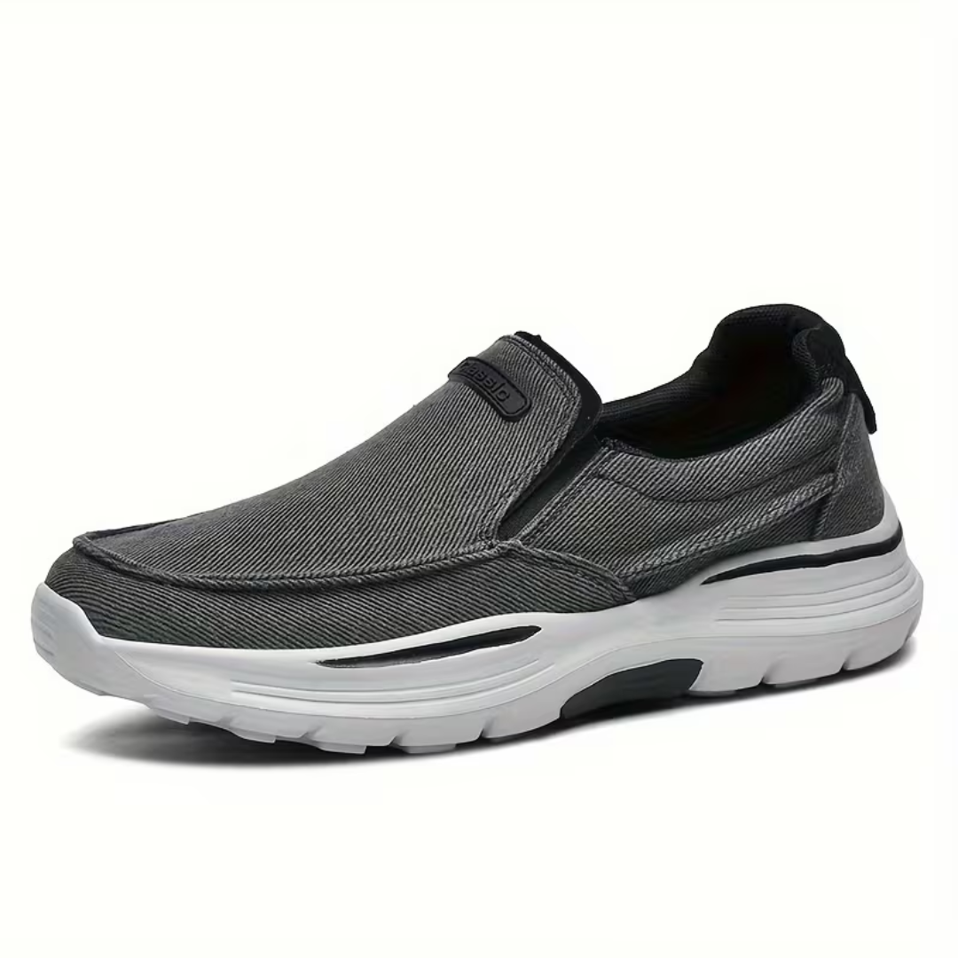 Men's Slip-On Trainers | Textured Knit Chunky Sole