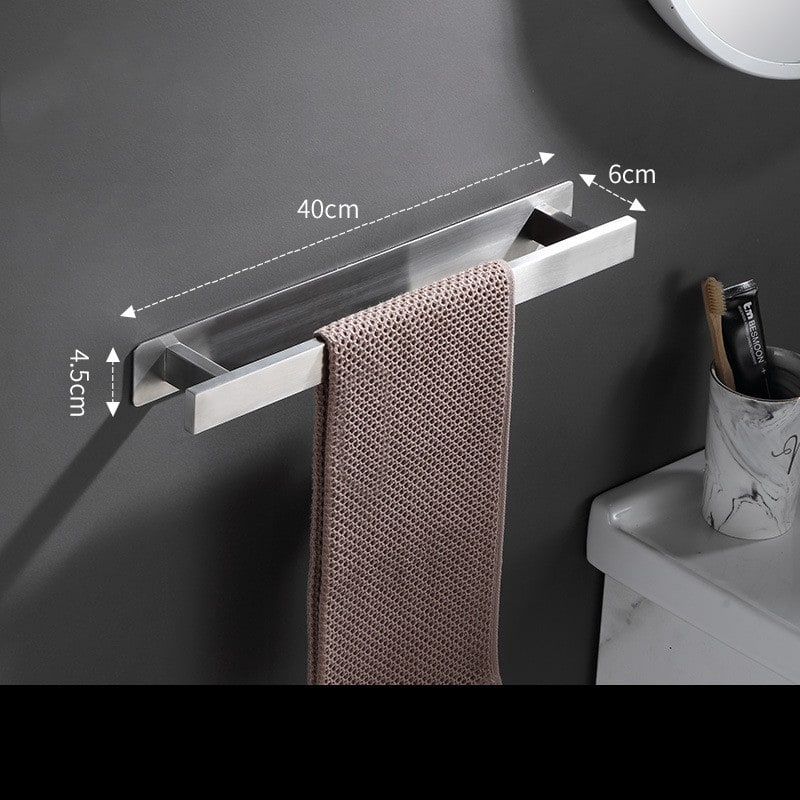 Bathroom Towel Bar with Stainless Steel Wall Mounted Adhesive Installation 18 Inch