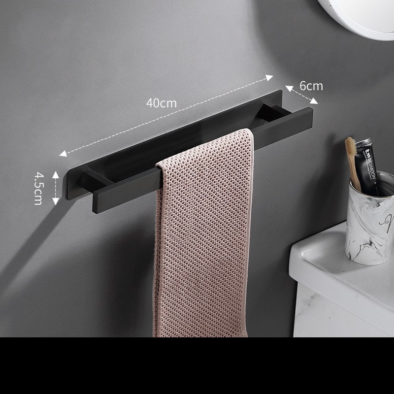 Bathroom Towel Bar with Stainless Steel Wall Mounted Adhesive Installation 18 Inch