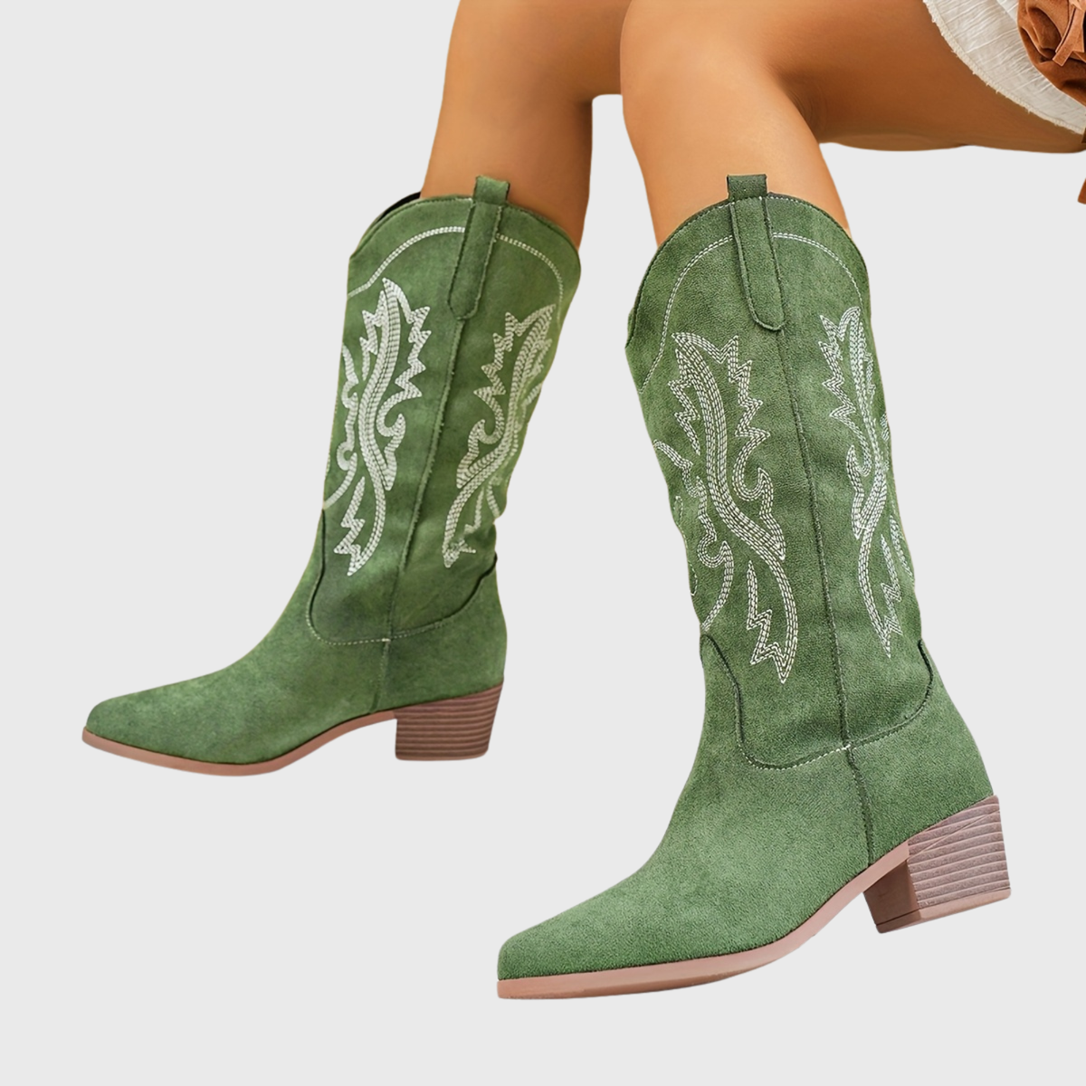 Ines | Wide Calf Western Cowboy Boots