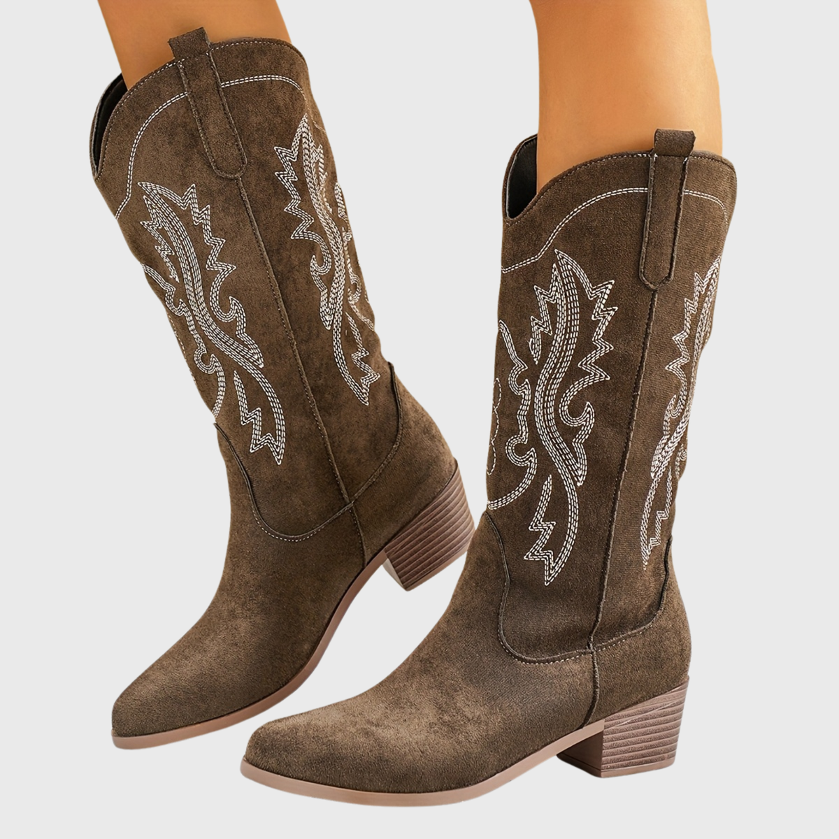 Ines | Wide Calf Western Cowboy Boots