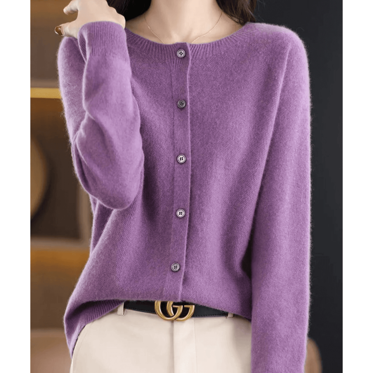Livia Blend V-Neck Cardigan