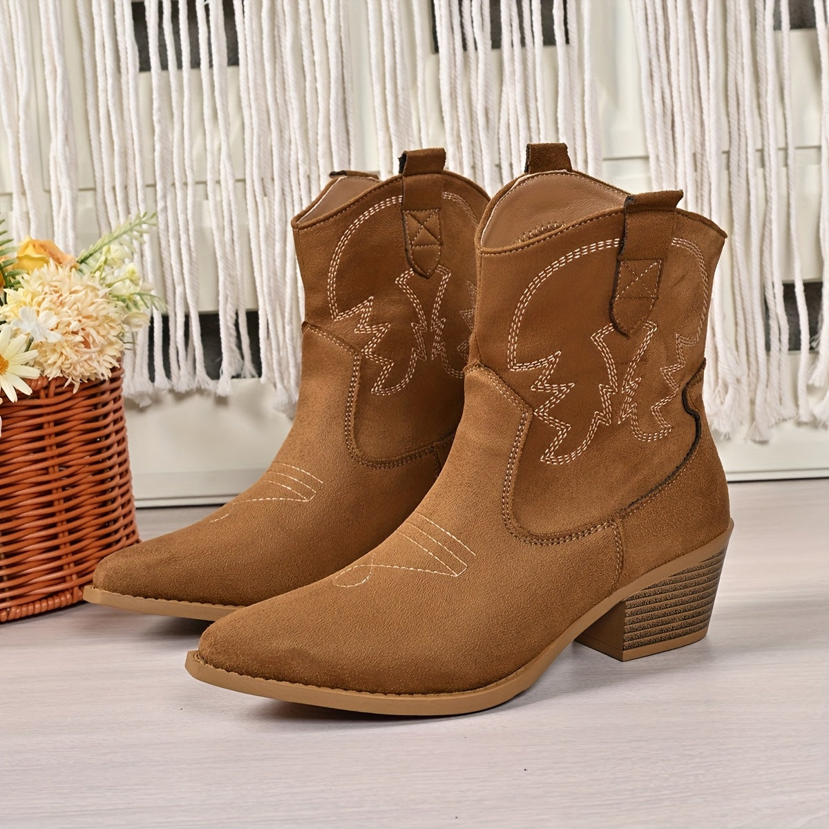 Guinevere | Wide Calf Western Cowboy Boots