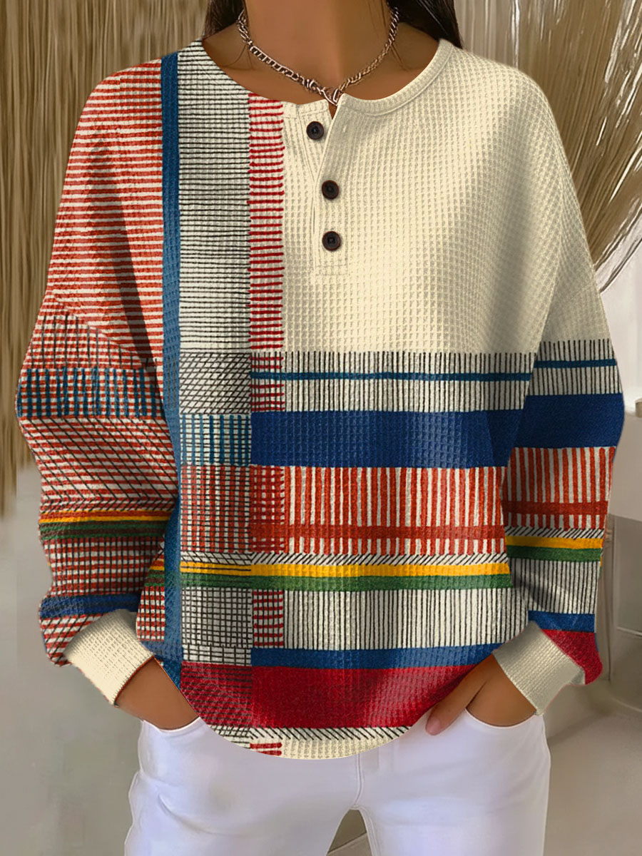 Mille | Long Sleeve Henley Discreet Elegance