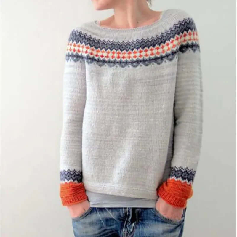 Women’s Elegant Fair Isle Sweater
