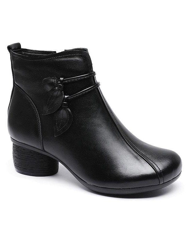 Benoit | Women's Square Toe Block Heel Ankle Boots