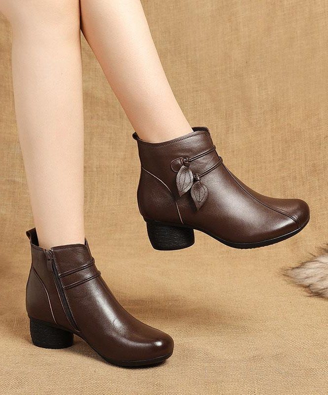 Benoit | Women's Square Toe Block Heel Ankle Boots