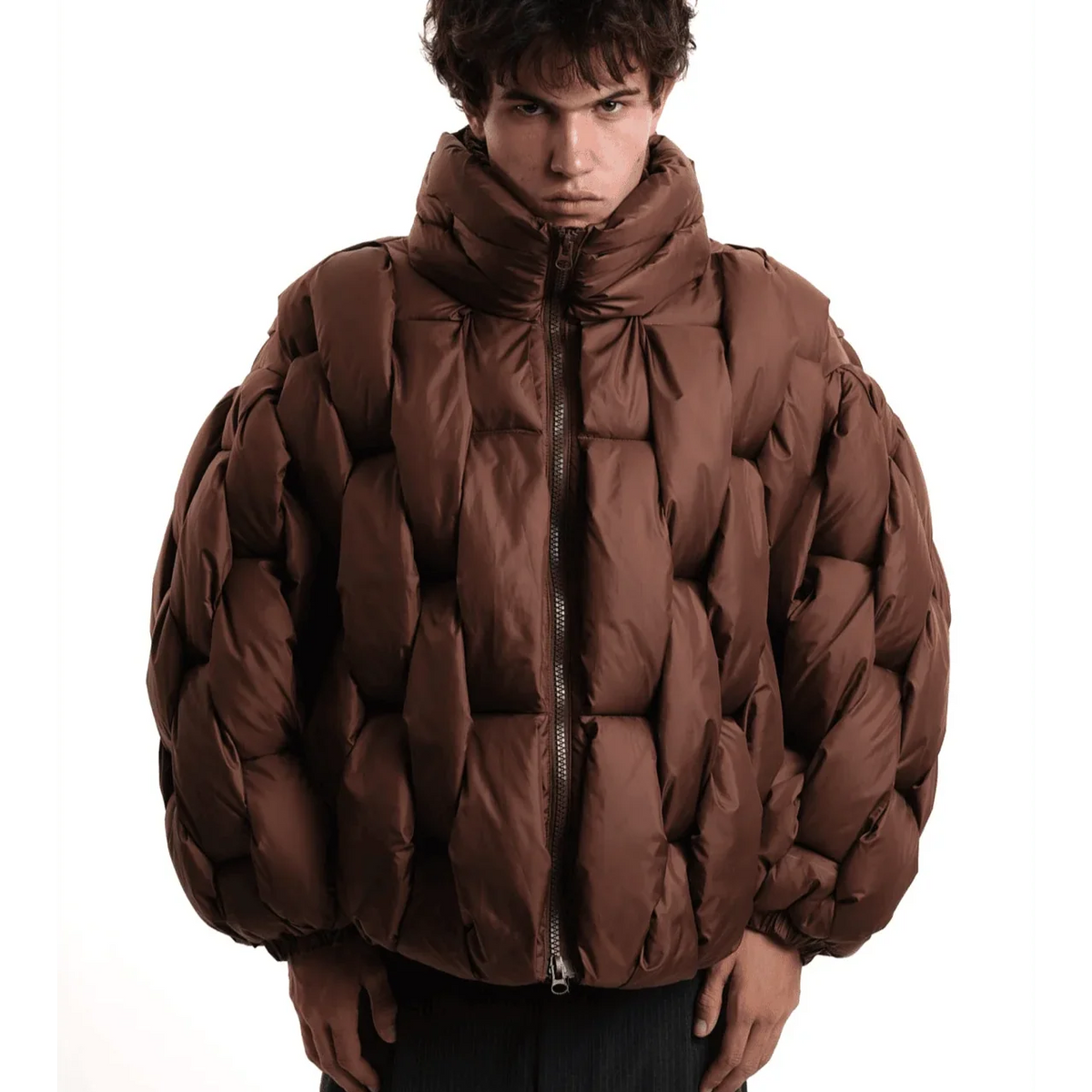 Natalia | Women's Oversized Winter Puffer Jacket Stand Collar Zip Up