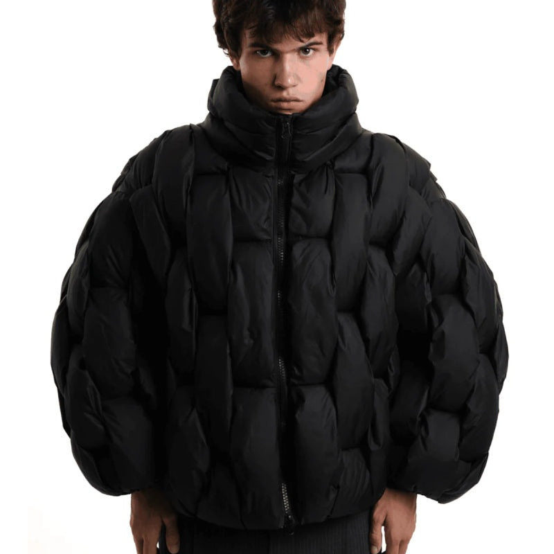 Natalia | Women's Oversized Winter Puffer Jacket Stand Collar Zip Up