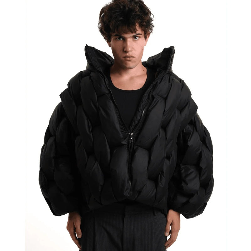 Natalia | Women's Oversized Winter Puffer Jacket Stand Collar Zip Up