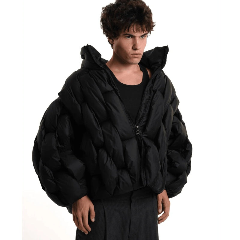 Natalia | Women's Oversized Winter Puffer Jacket Stand Collar Zip Up