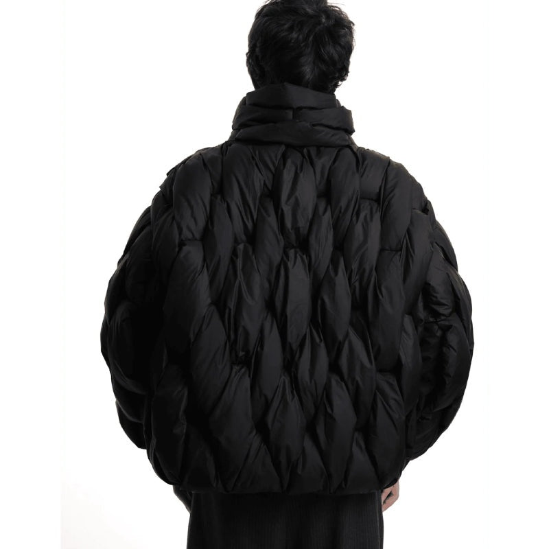 Natalia | Women's Oversized Winter Puffer Jacket Stand Collar Zip Up