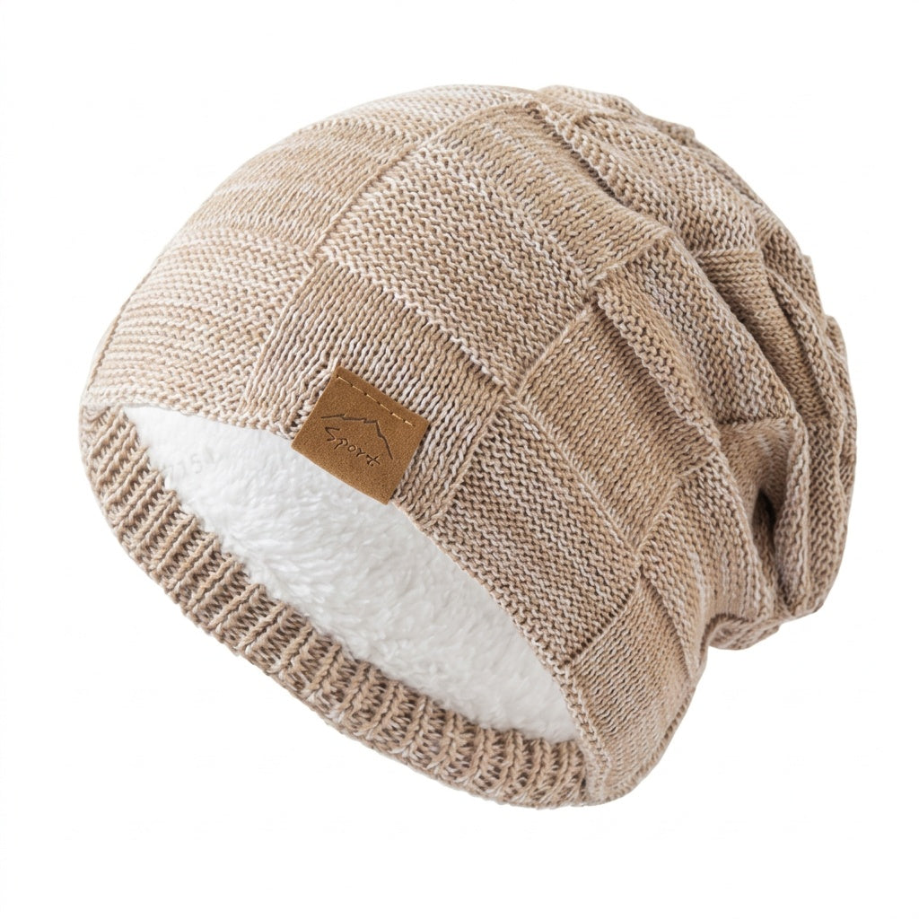 Melody | Unisex Knit Beanie Fleece Lined Slouchy Winter Hat