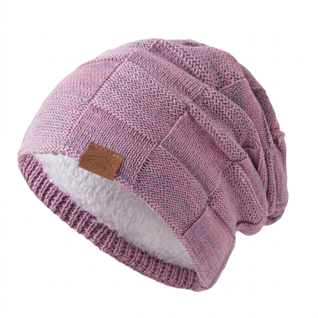 Melody | Unisex Knit Beanie Fleece Lined Slouchy Winter Hat