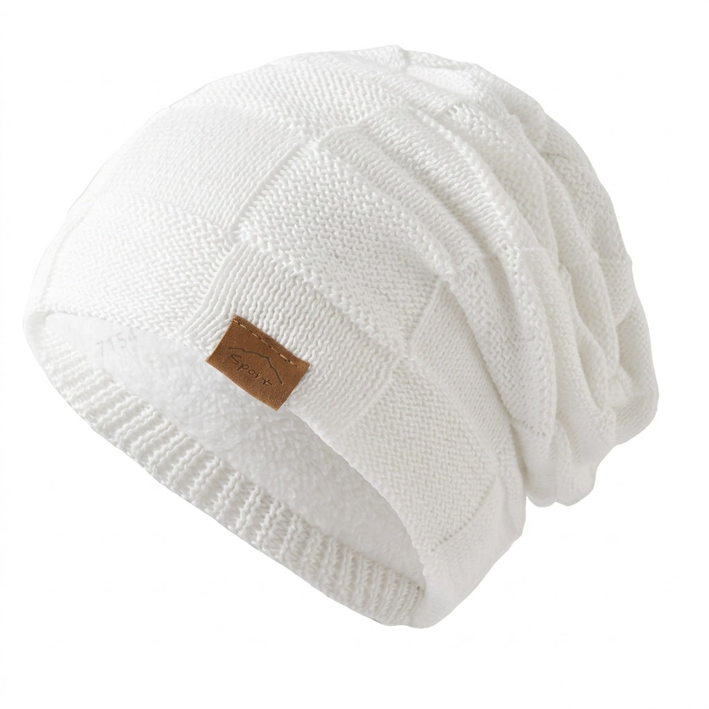Melody | Unisex Knit Beanie Fleece Lined Slouchy Winter Hat