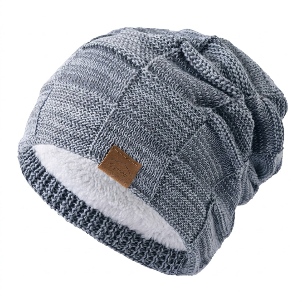Melody | Unisex Knit Beanie Fleece Lined Slouchy Winter Hat