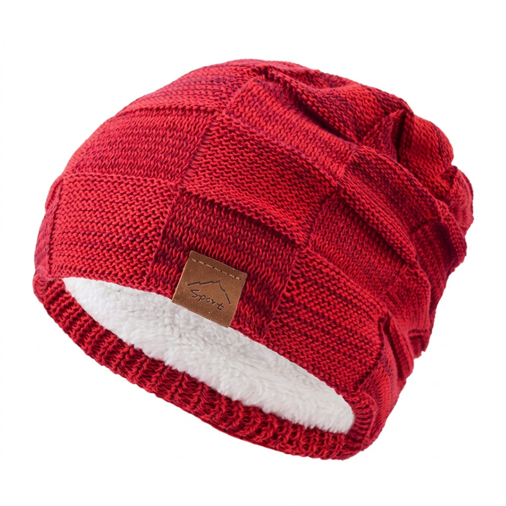 Melody | Unisex Knit Beanie Fleece Lined Slouchy Winter Hat