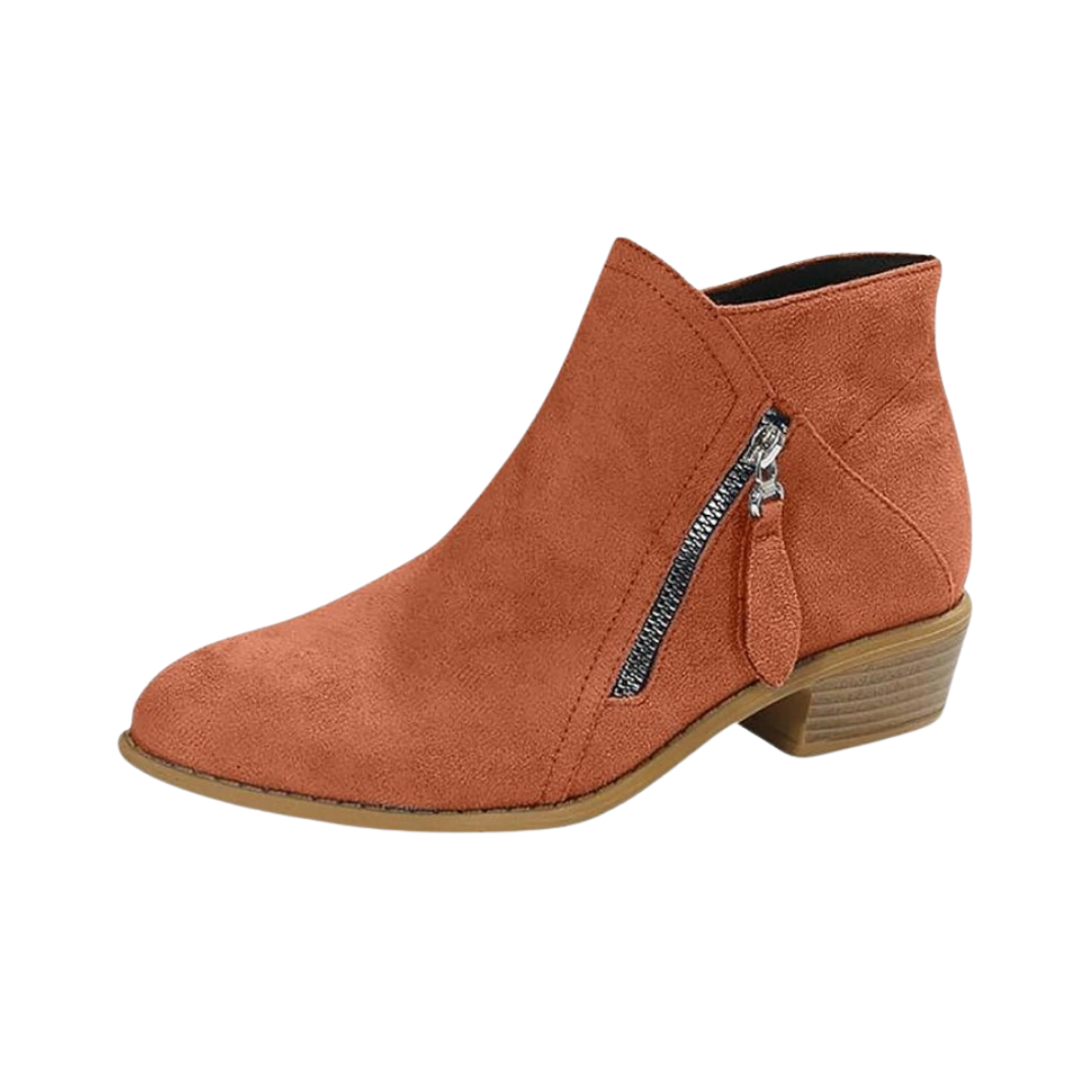 Noemie | Tassel Zip Detail Ankle Boots