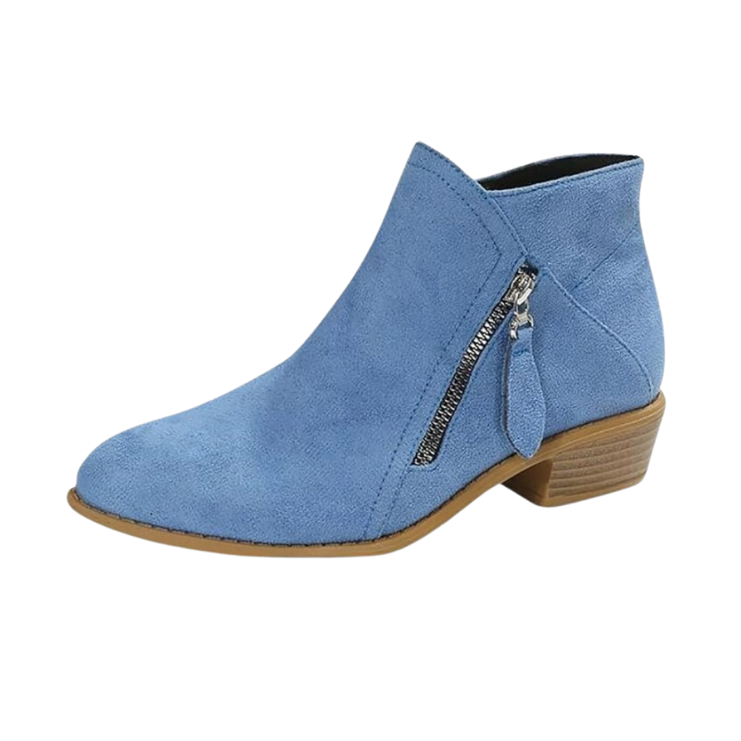 Noemie | Tassel Zip Detail Ankle Boots