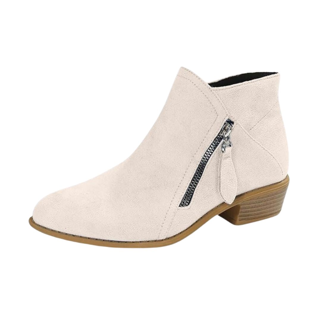 Noemie | Tassel Zip Detail Ankle Boots