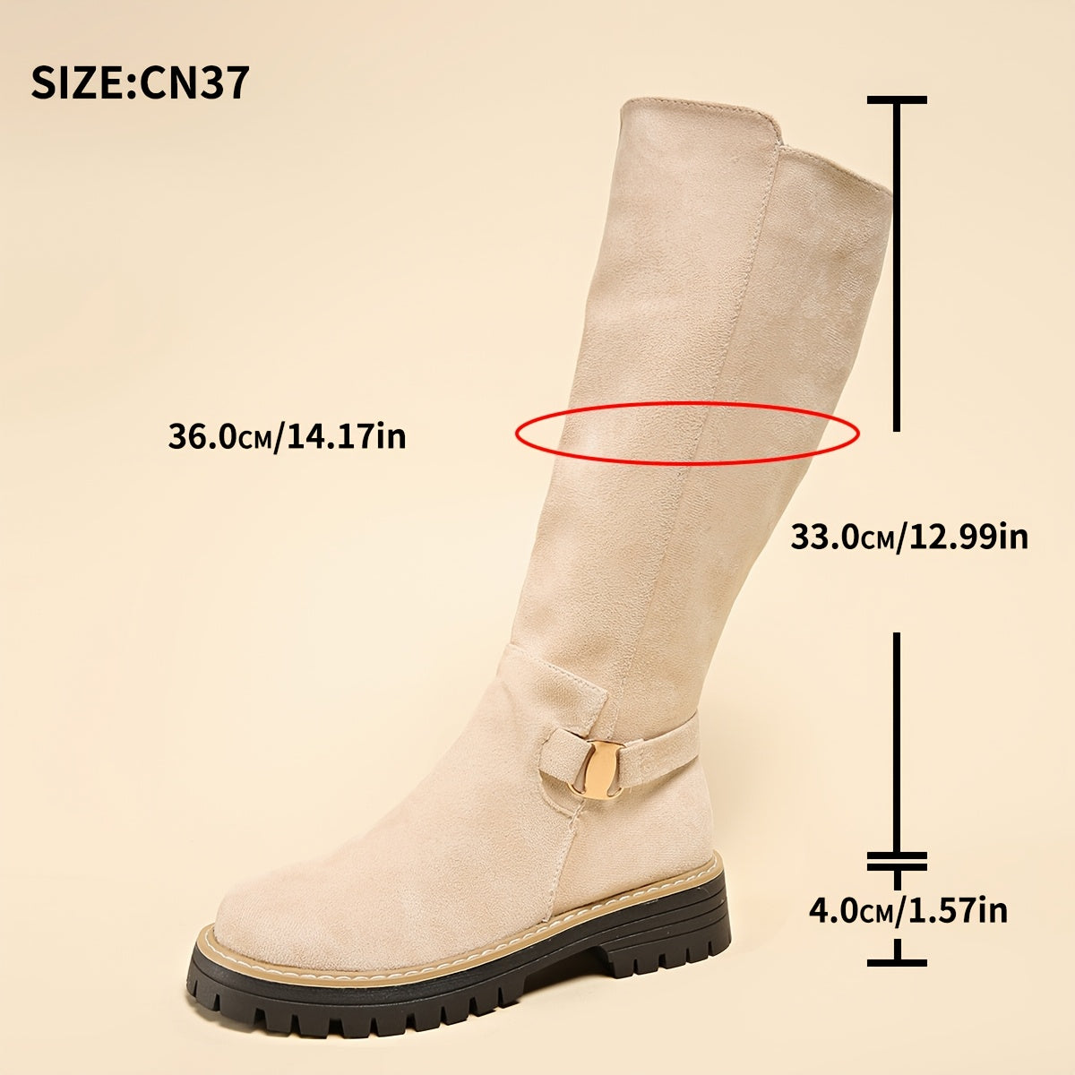 Adalind | Block Heel Knee-High Boots