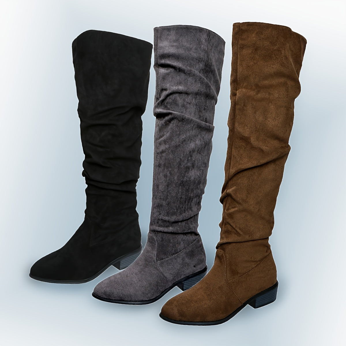 Griselda | Over The Knee Slouch Knee-High Boots