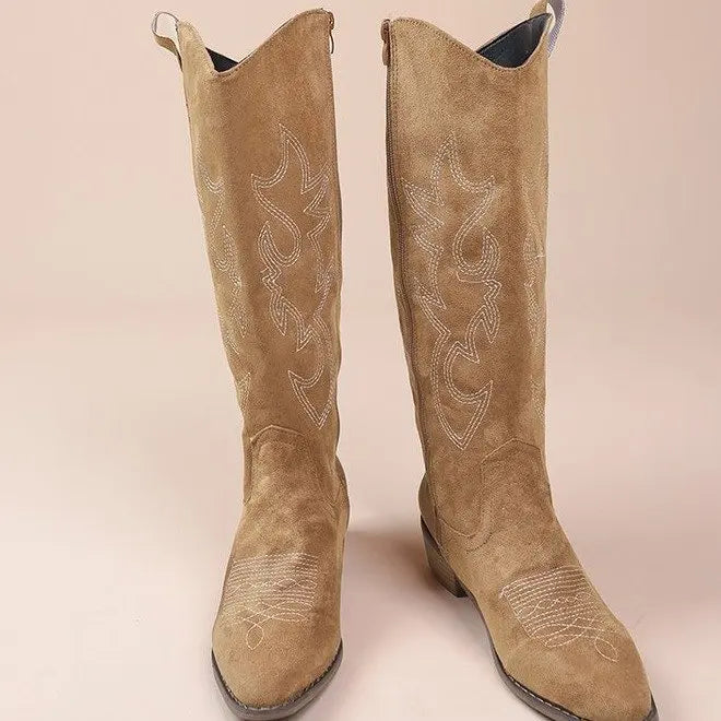 Bianca | Wide Calf Western Cowboy Boots