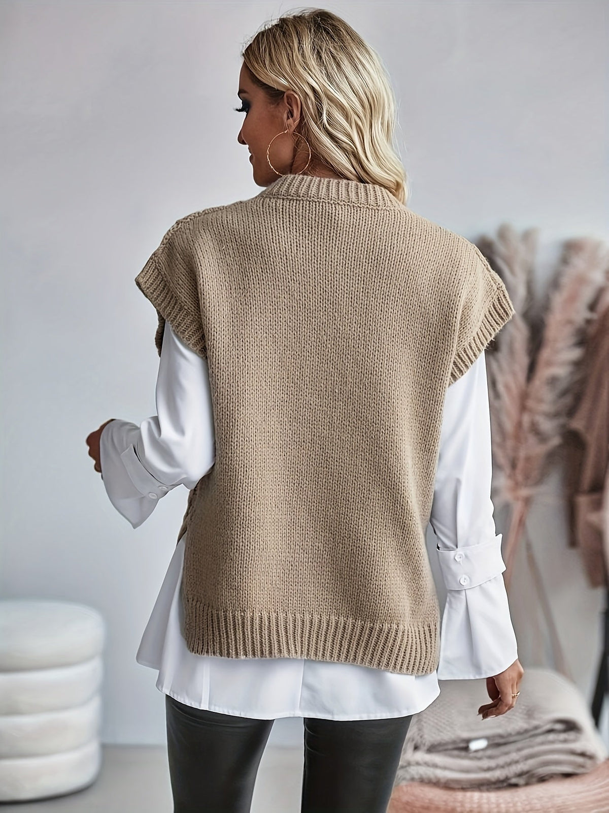 Bridget | Cable Knit Sweater Vest