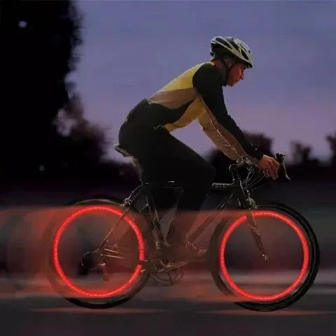 Bicycle Valve Lights | Motion-Activated LED & Universal Fit | Set of 2