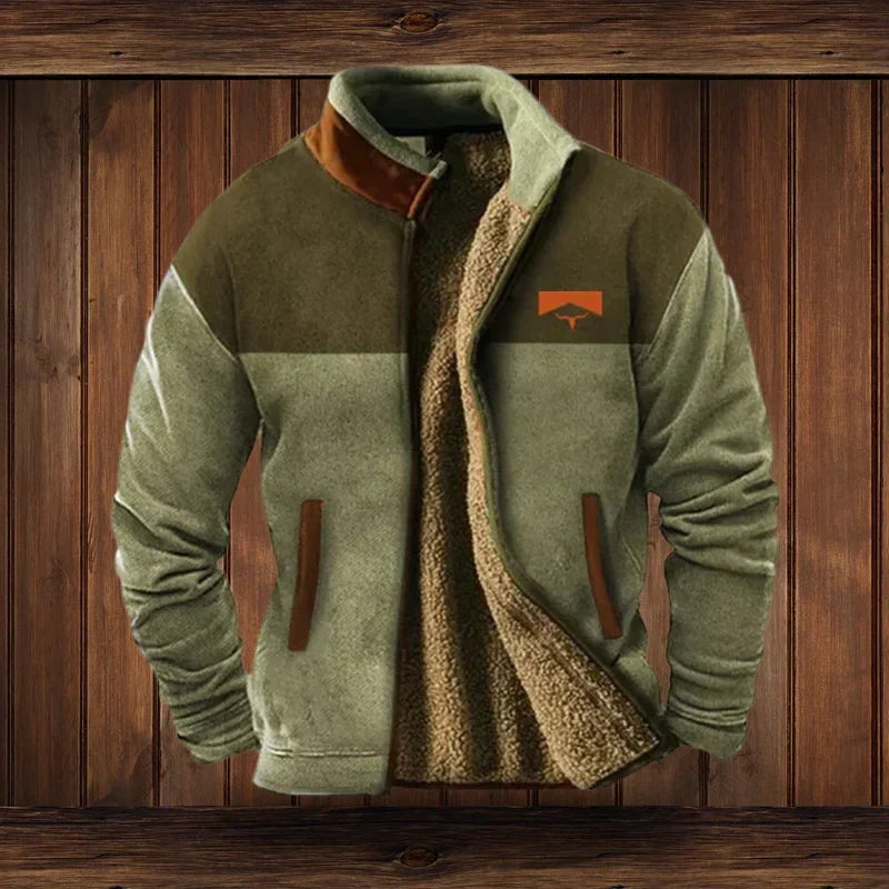 Colton | Men's Aztec Print Sherpa Jacket Winter Fleece