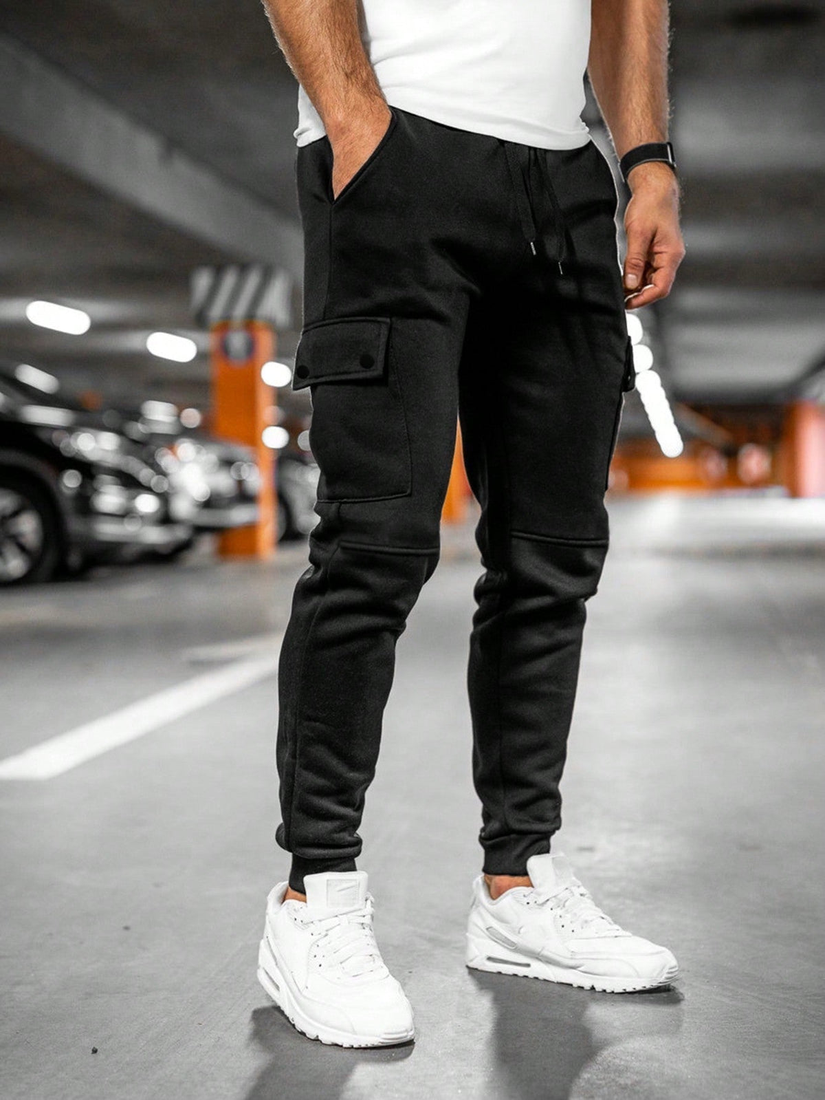 Damian | Men's Cargo Sweatpants Side Pockets
