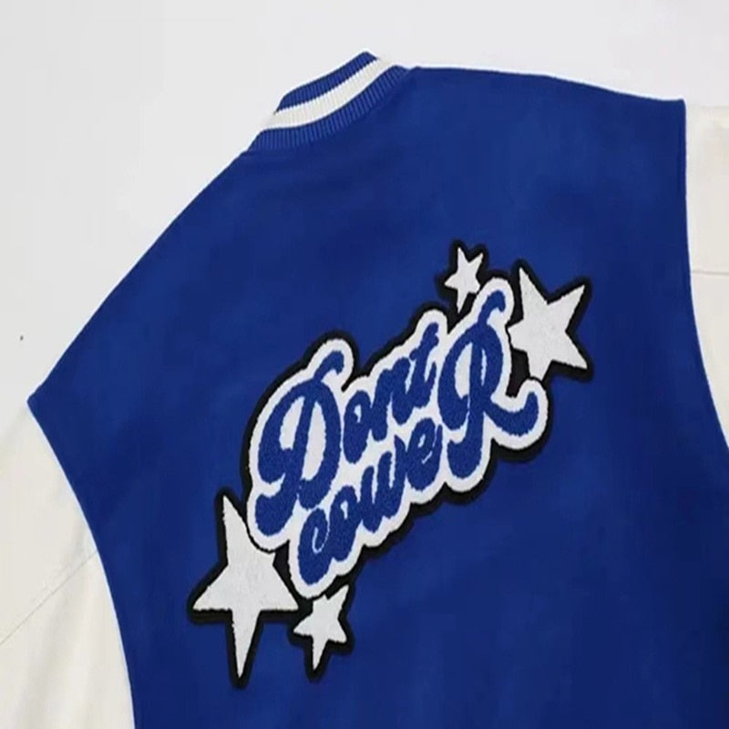 Derek | Men's Embroidered Varsity Jacket Oversized Letterman