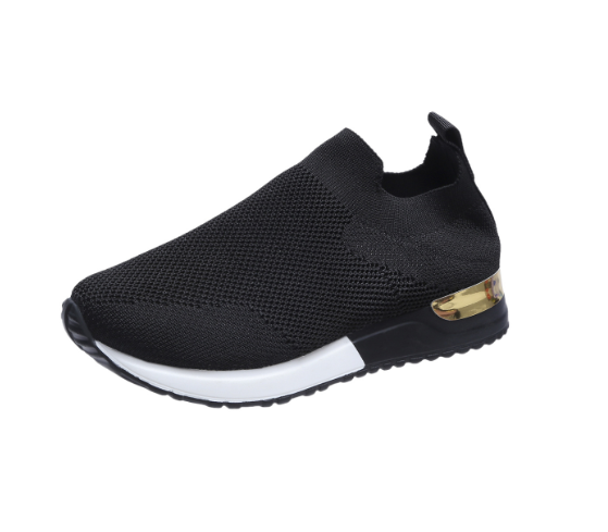 Women's Slip-On Knit Trainers with Cushioned Heel