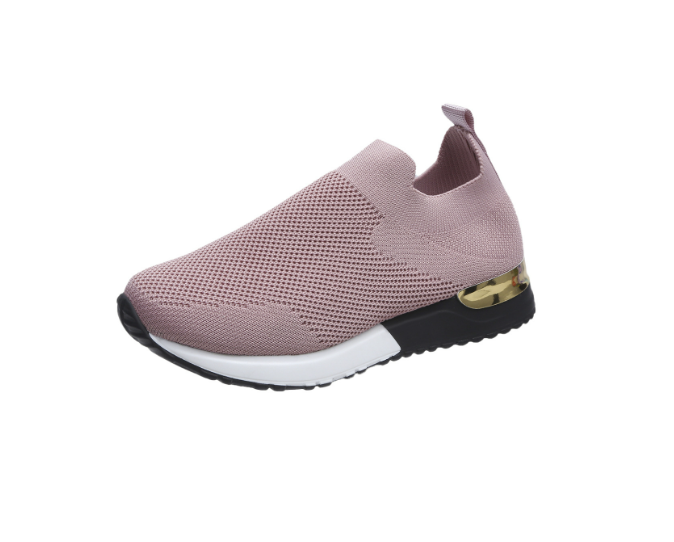 Women's Slip-On Knit Trainers with Cushioned Heel