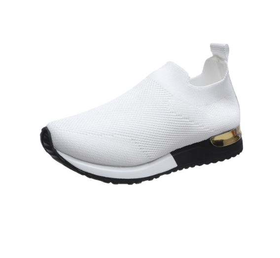 Women's Slip-On Knit Trainers with Cushioned Heel