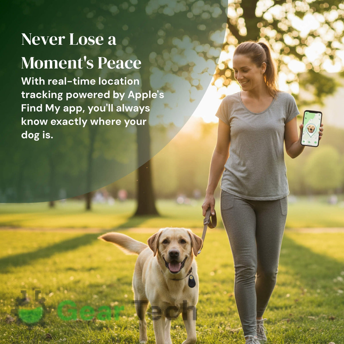 Bluetooth Pet Tracker with Keyring Real-Time GPS Location Tracking Tag