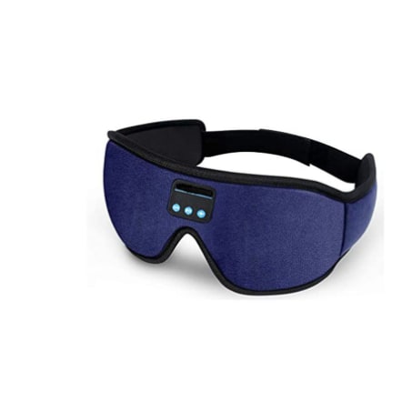 Bluetooth Sleep Mask with 100% Blackout Eye Cups Memory Foam and Built-In Speakers Silk