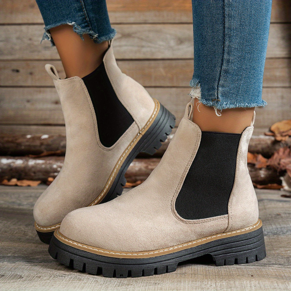 Delwyn | Platform Chelsea Boots