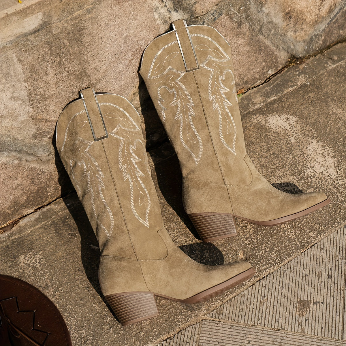 Xanthe | Wide Calf Western Cowboy Boots