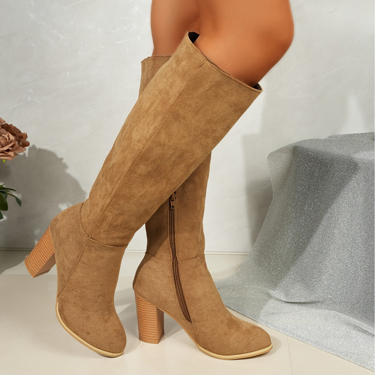 Clarabelle | Wide Calf Western Cowboy Knee-High Boots