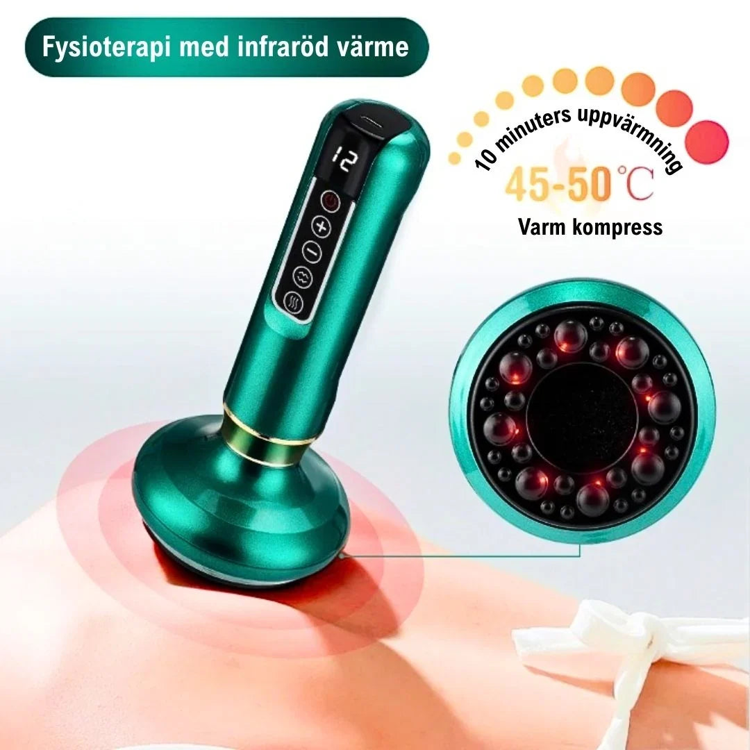 Body Sculpting Device | Red Light Therapy, EMS & Adjustable Cupping | 12 Intensity Levels
