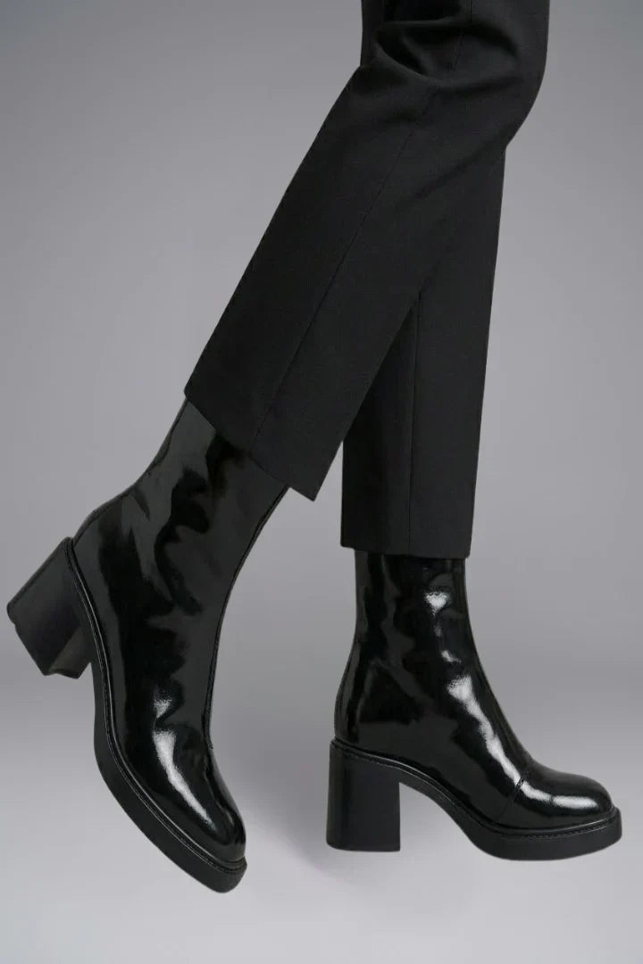 Women's Square Toe Ankle Boots | Block Heel Western Style