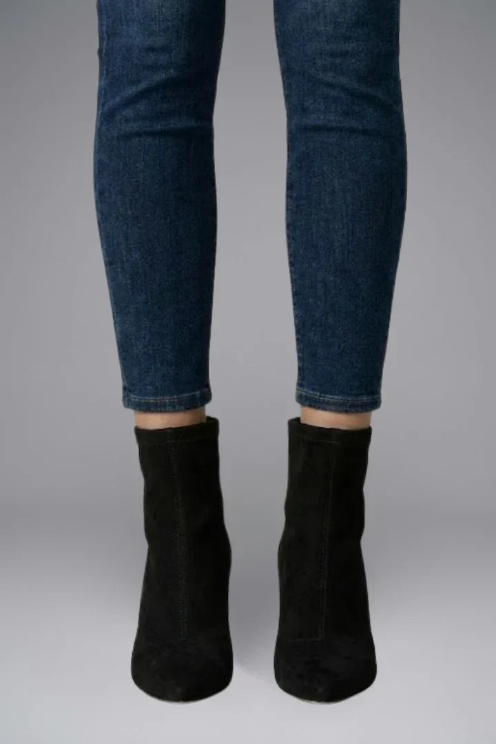 Women's Pointed Toe Ankle Boots | Side Zip Heel Boots