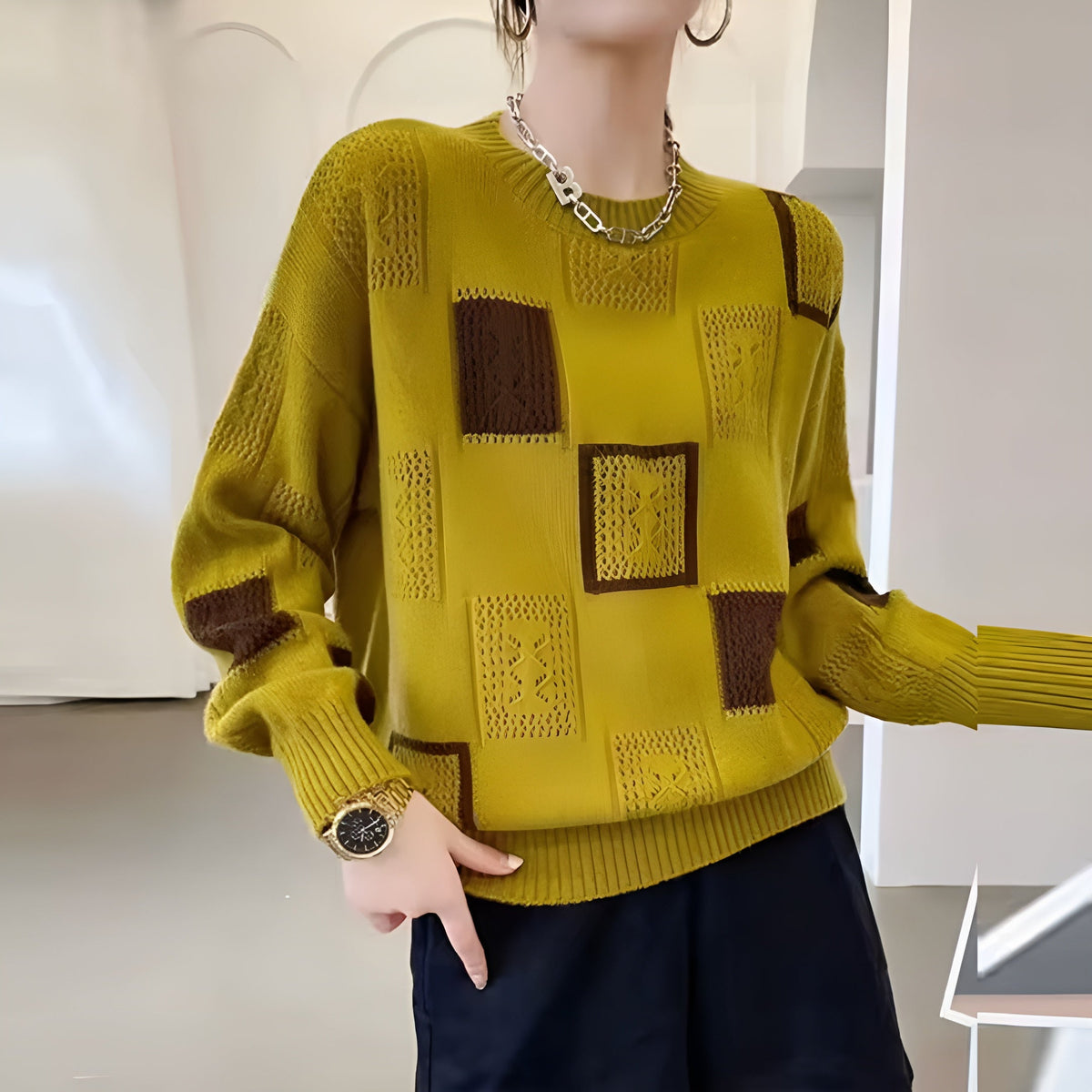 Ottilie | Squares Sweater