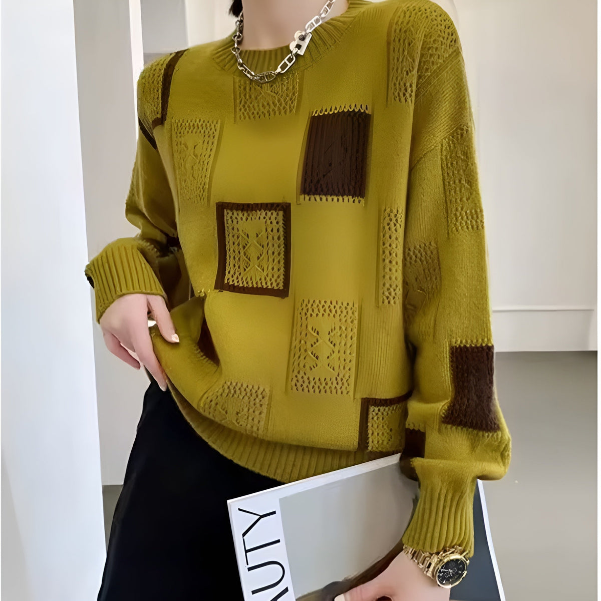Ottilie | Squares Sweater