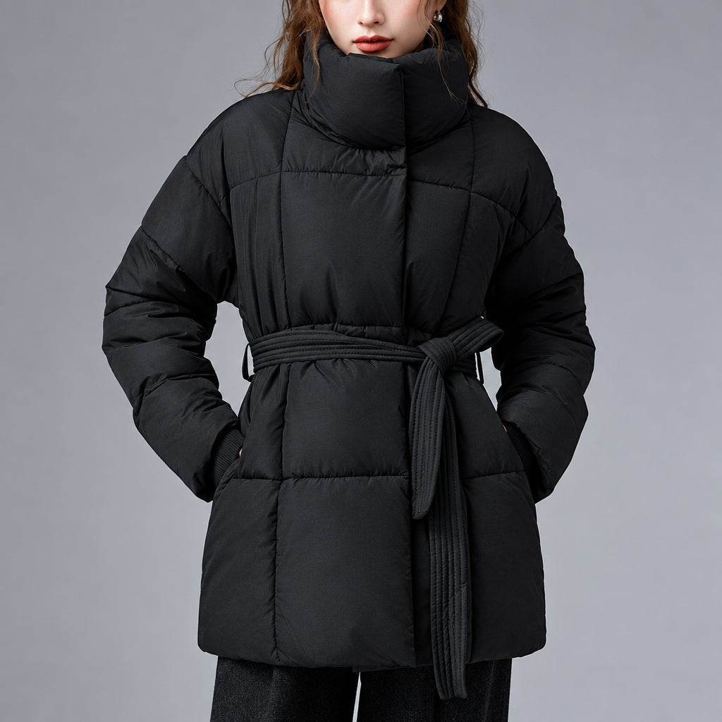 Brittany - Women's Belted Padded Jacket